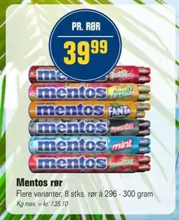 Otto Duborg Mentos rør tilbud