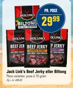 Otto Duborg Jack Link's Beef Jerky eller Biltong tilbud