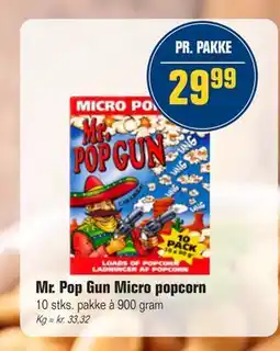 Otto Duborg Mr. Pop Gun Micro popcorn tilbud