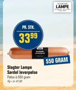 Otto Duborg Slagter Lampe Sardel leverpølse tilbud
