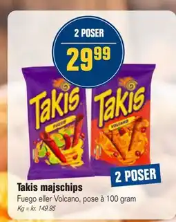Otto Duborg Takis majschips tilbud