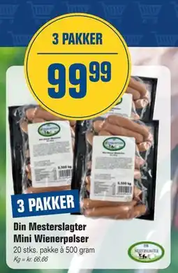 Otto Duborg Din Mesterslagter Mini Wienerpølser tilbud