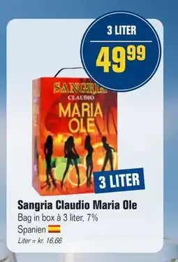 Otto Duborg Sangria Claudio Maria Ole tilbud