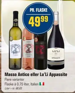 Otto Duborg Masso Antico eller Lu'Li Appassite tilbud