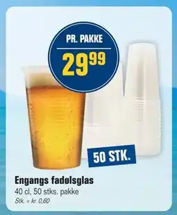 Otto Duborg Engangs fadølsglas tilbud
