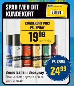 Otto Duborg Bruno Banani deospray tilbud