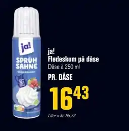 Otto Duborg ja! Flødeskum på dåse tilbud