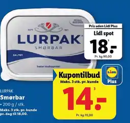 Lidl Lurpak smørbar tilbud