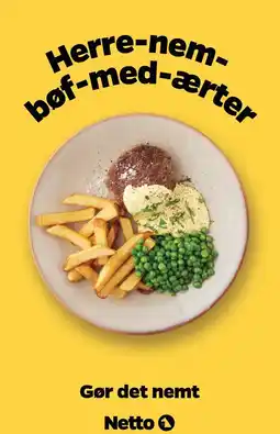 Netto Herre-nem-bøf-med-ærter tilbud