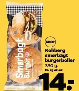 Netto Kohberg smørbagt burgerboller tilbud
