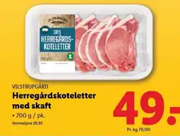 Lidl VILSTRUPGÅRD Herregårdskoteletter med skaft tilbud
