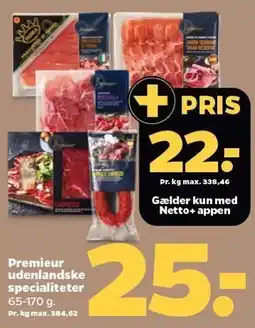 Netto Premieur udelandske specialiteteter tilbud