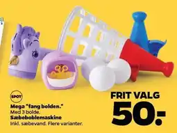 Netto Mega ''fang bolden'' eller Sæbeboblemaskine tilbud