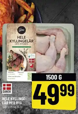 Løvbjerg HELE KYLLINGELÅR MED RYG tilbud