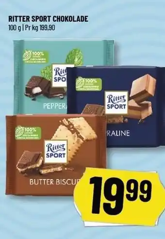 Løvbjerg RITTER SPORT CHOKOLADE tilbud