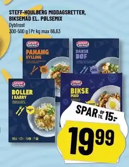 Løvbjerg STEFF-HOULBERG MIDDAGSRETTER, BIKSEMAD EL. PØLSEMIX EL. MOU KØDBOLLER EL. FRIKADELLER tilbud