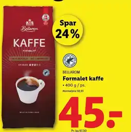 Lidl BELLAROM Formalet kaffe tilbud