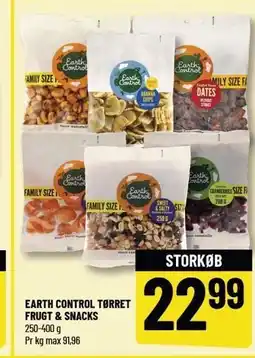 Løvbjerg EARTH CONTROL TØRRET FRUGT & SNACKS tilbud