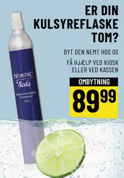 Løvbjerg ER DIN KULSYREFLASKE TOM? tilbud