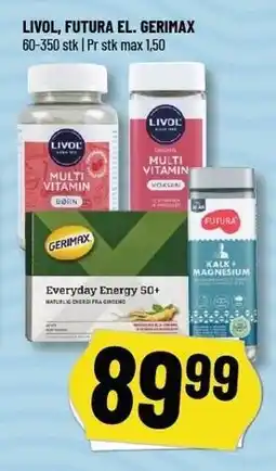 Løvbjerg LIVOL, FUTURA EL. GERIMAX tilbud