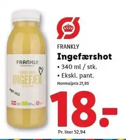 Lidl Ingefærshot tilbud