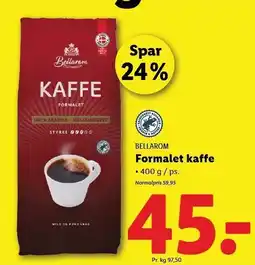 Lidl Formalet kaffe tilbud