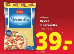 Lidl Revet mozzarella tilbud