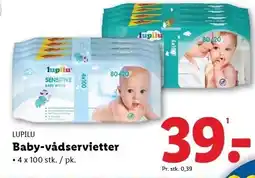 Lidl Baby-vådservietter tilbud