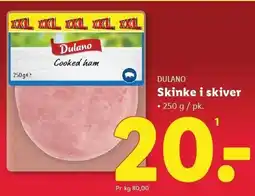 Lidl Skinke i skiver tilbud