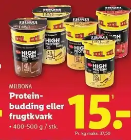 Lidl Protein-budding eller frugtkvark tilbud