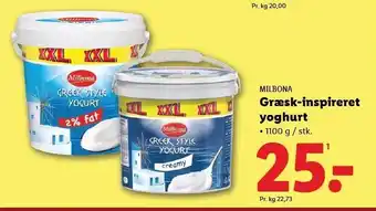 Lidl Græsk-inspireret yoghurt tilbud