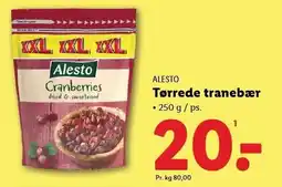 Lidl Tørrede tranebær tilbud
