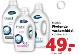 Lidl NEUTRAL Flydende vaskemiddel tilbud