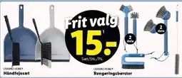 Lidl Håndfejesæt eller Rengøringsbørster tilbud