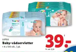 Lidl LUPILU Baby-vådservietter tilbud