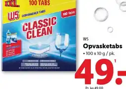 Lidl W5 Opvasketabs tilbud