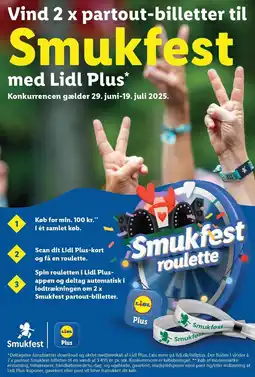 Lidl Vind 2 x partout-billetter til Smukfest med Lidl Plus tilbud