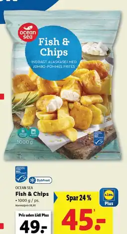 Lidl OCEAN SEA Fish & Chips tilbud