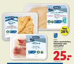 Lidl HAVBLÅ Lakse- og torskefars, fiskefileter eller tilbud