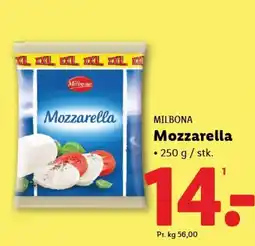 Lidl MILBONA Mozzarella tilbud