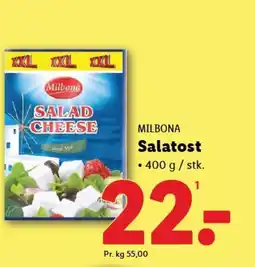 Lidl MILBONA Salatost tilbud