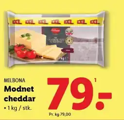 Lidl Milbona Modnet Cheddar tilbud