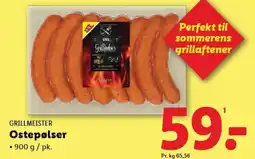 Lidl GRILLMEISTER Ostepølser tilbud