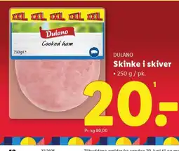 Lidl DULANO Skinke i skiver tilbud