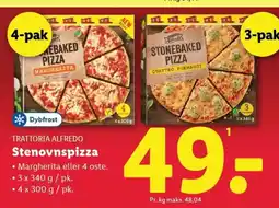 Lidl TRATTORIA ALFREDO Stenovnspizza tilbud