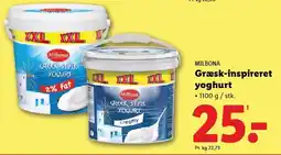 Lidl MILBONA Græsk-inspireret yoghurt tilbud
