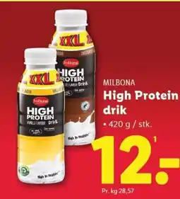 Lidl MILBONA High Protein drik tilbud