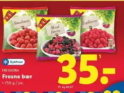 Lidl FRESHONA Frosne bær tilbud