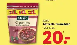 Lidl Alesto Tørrede tranebær tilbud