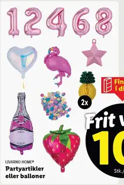 Lidl LIVARNO HOME® Partyartikler tilbud
